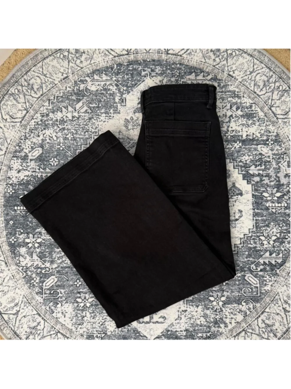 Everlane Black Wide Leg Pants - Size 4 - Picture 1 of 3